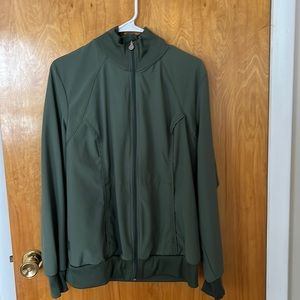 Cherokee Infinity scrub jacket- army green